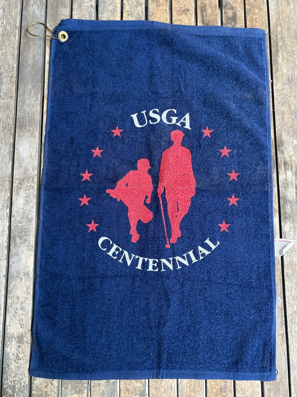Vintage USGA Commemorative Centennial Golf Towel - Navy & Red